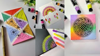 Different types of art ideas 🎨🖌️//easy art for beginners 🦋✍️#art#painting#drawing