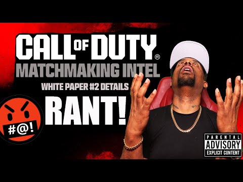 CALL OF DUTY SBMM MATCHMAKING INTEL RANT!🤬