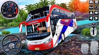 Bus simulator Indonesia gameplay river crossing