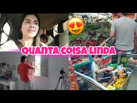 COMPRAMOS PLANTAS PARA DECORAR A CASA| COMPRAS DE SUPERMERCADO| APAIXONADA 😍 #vlog