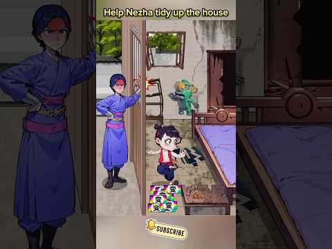 Help Nezha tidy up the house #gaming #youtubeshorts #viralvideo