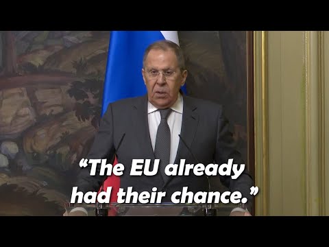 Minister Lavrov Explains Why the EU Is Not Invited to Ukraine Negotiations | EN-RU interpretation
