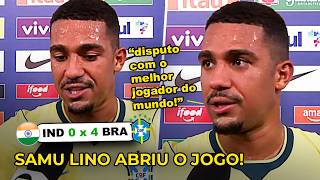 SAMU LINO FALOU SOBRE DISPUTA COM VINI JR APÓS DESTRUIR O JOGO CONTRA A INDIA