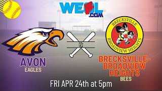 Avon vs. Brecksville-Broadview Heights - High School Softball- April 24th, 2026 (AUDIO ONLY)
