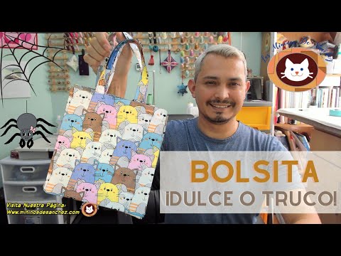 🎃 Bolsita de Tela DIY: ¡Perfecta para Halloween y Compras! 🛍️