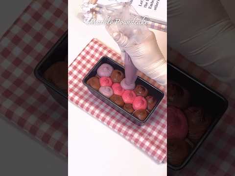 옛다단면! 마블 장인이 말아주는 마블 파운드케이크 만들기 영상 pink chocolate marble poundcake