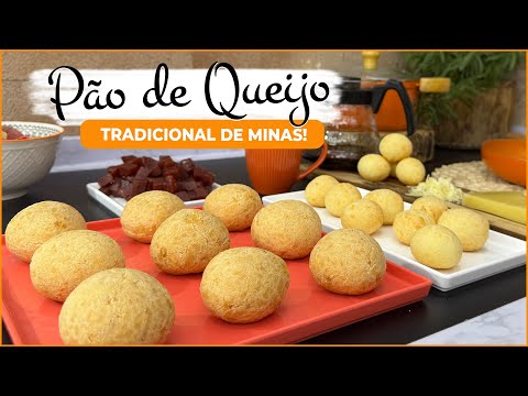 Pão de queijo tradicional de minas! Opção recheada com goiabada.