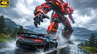 Acura NSX VS GIANT ROBOT Chaser Zero | Forza Horizon 6 Steering Wheel (4K)