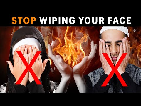 STOP WIPING YOUR FACE AFTER DUA, PROPHET (ﷺ) NEVER DID IT