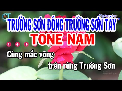 Karaoke Trường Sơn Đông Trường Sơn Tây Tone Nam ( Dm ) Nhạc Sống Đồng Sen