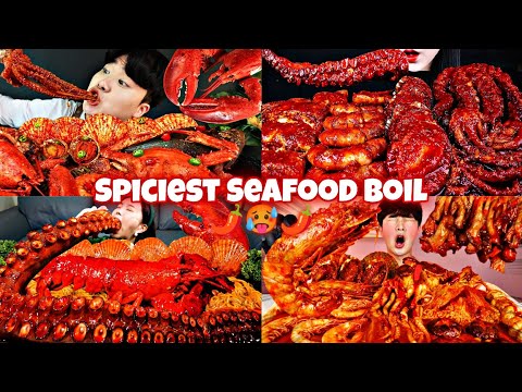 EXTREMELY SPICY SEAFOOD BOIL VS MUKBANGERS 🔥🌶️🥵🌶️🌶️