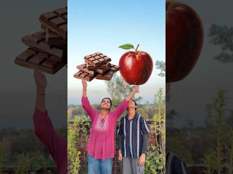 Healthy Apple Chocolate Mousse ๐๐ซ#shorts #ytshorts #youtubeshorts