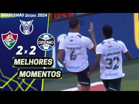 Gol de Reinaldo Fluminense 2 x 2 Gremio | Melhores Momentos (COMPLETO) | Brasileirão 2024