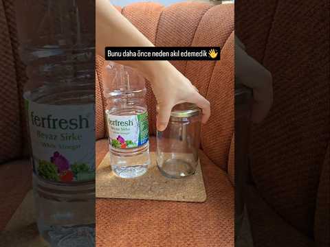 Sirke sayesinde kavanozkokusundan eser kalmayacak#fikirolsun#temizlik#pratik #pratikçözümler#keşfet
