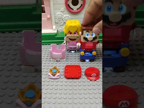 Lego Impostor Peach and Cat Mario exchanged suits, and this is what happened 14.6 #shorts #scam