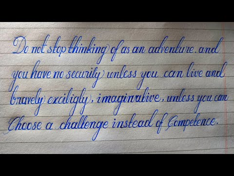 Cursive writing practice for beginners | Neat and clean cursive handwriting practice |