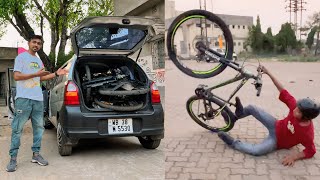 Apni LORD alto me cycle daal kar long ride hogai