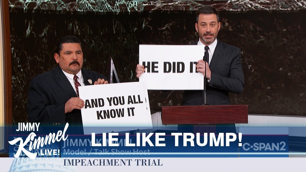 Jimmy Kimmel Cuts Through Impeachment Nonsense