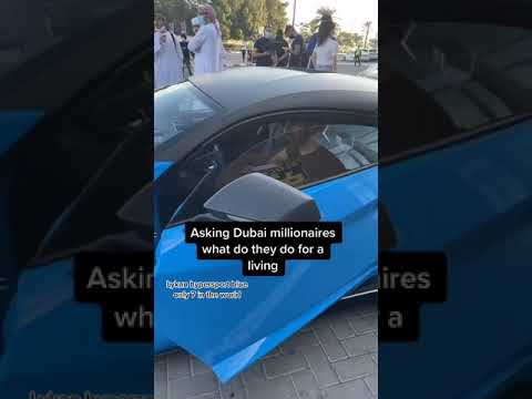 Asking Dubai millionaires what they do for a living ! FT Mo Vlogs & 1Ahmad #shorts