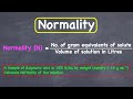 Normality and Equivalent Mass Calculations