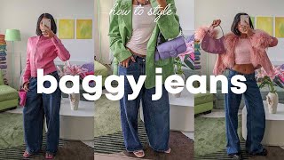 11 ways to style: baggy jeans (colourful and chic outfit ideas)