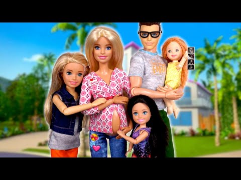 Familia Barbie & Ken Historias con Su Nueva Muñeca Bebe