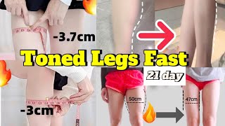 🔥 Slim & Toned Legs Fast – Lose up to 3.7cm in 21 Days | Home Workout | Home Fitness Challenge