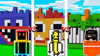 CASA DE HUGGY WUGGY VS CASA DE YARNABY VS CASA DE PIANOSAURIO