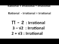 Properties of Irrational Numbers
