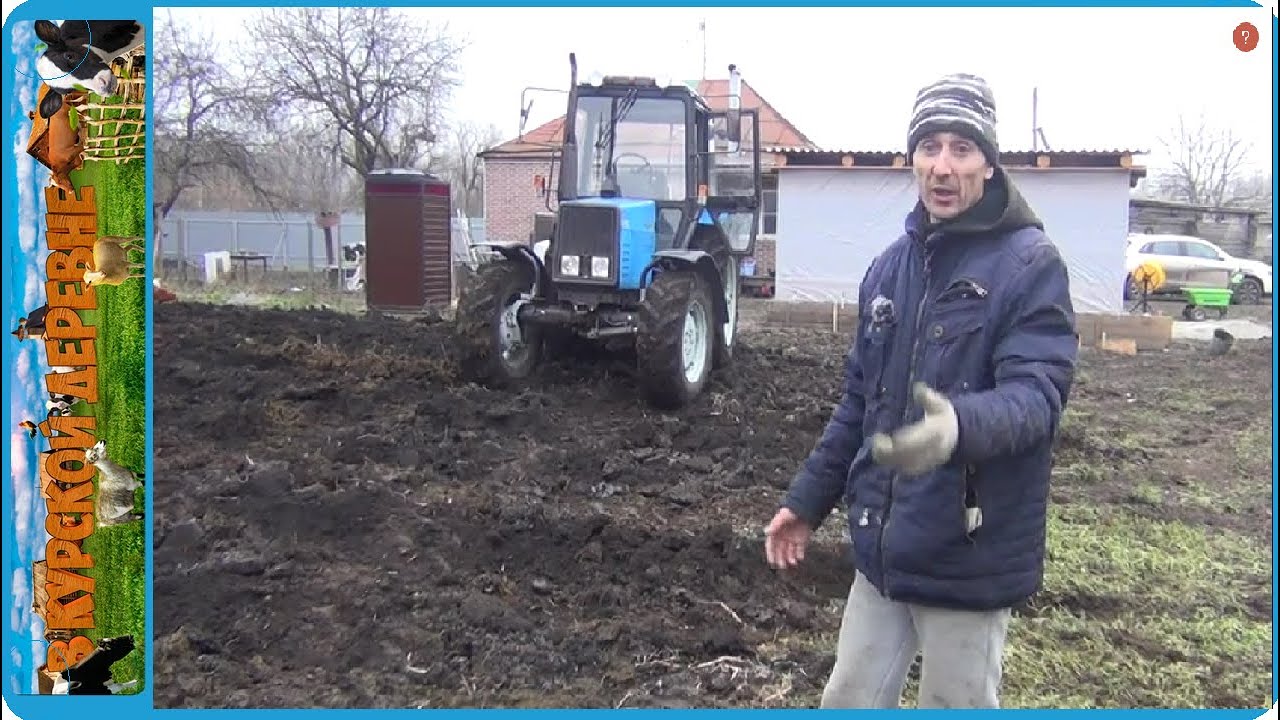 Моя первая пахота на мтз 892. 2, старичок т-40 тоже при деле