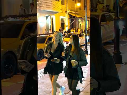 Nightlife in Moscow, beautiful Russian girls #russia #moscow #viral #trending #short #streetstyle