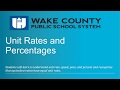 Understanding Percentages and Rates