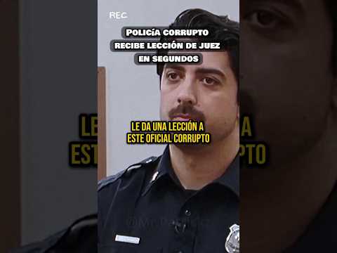 Juez pone en su lugar a policía corrupto en segundos. #shorts #crime #news