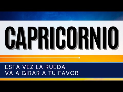 Capricornio Hoy ♑ | Esta vez LA RUEDA VA A GIRAR A TU FAVOR |