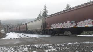14,000 foot empty grain train