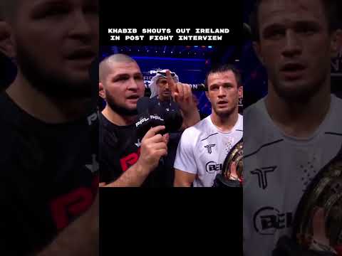 Khabib gives Shoutout to Ireland 🇮🇪