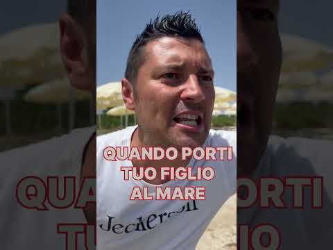 Quando porti tuo figlio al mare #estate #summer #spiaggia #figli #icartabianca