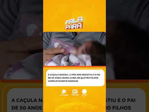 "Salve as duas" - ele pediu, mas só a bebê sobreviveu. Agora o pai cria quatro filhos sozinho.