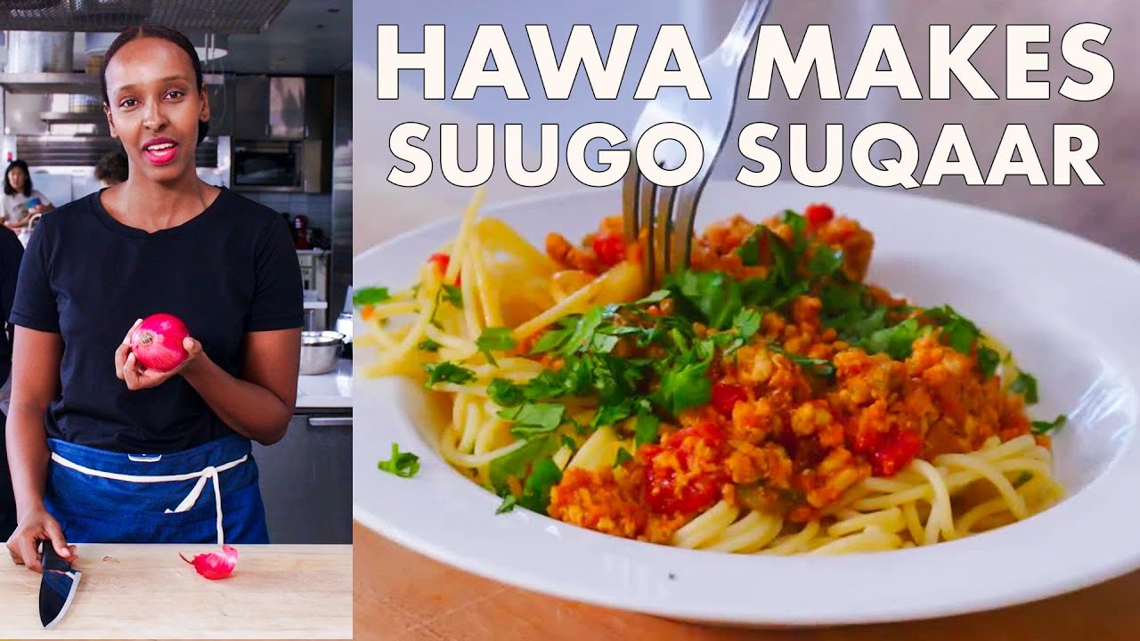 Hawa Makes Somali Pasta (Suugo Suqaar) From the Test Kitchen Bon Apptit