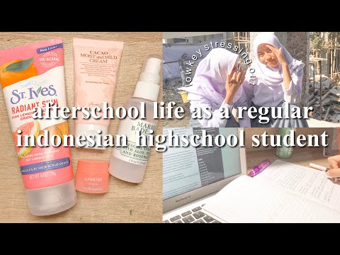 afterschool routine as an indonesian highschool student