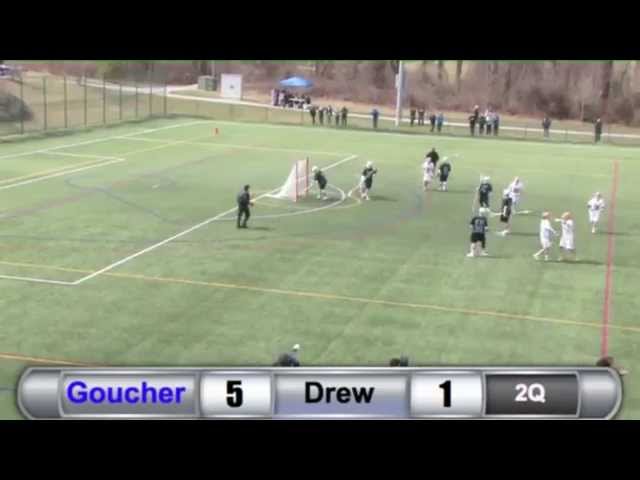 MLAX: Goucher vs. Drew Highlights - 3/28/15