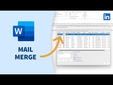 Word Tip - Using Mail Merge to personalize emails