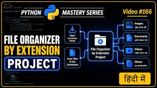 Python File Organizer Project in Hindi | Organize Files by Extension using pathlib & shutil