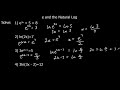 Exponential Equations and Logarithms