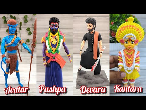 Poster Remake🥰✌️💃Creative Clay Modeling✌️🥰Tried Up To The Mark Isn't It⁉️#pushpa2 #devara #kantara
