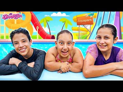 Maria Clara e Amigos se divertem com BRINCADEIRAS NA PISCINA | Pool vídeo for kids