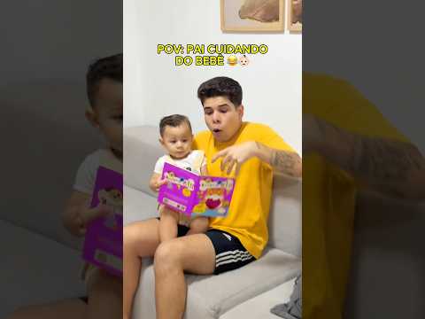 LENDO O LIVRO PRO BEBÊ 👶🏻😂 #casal #maternidadereal