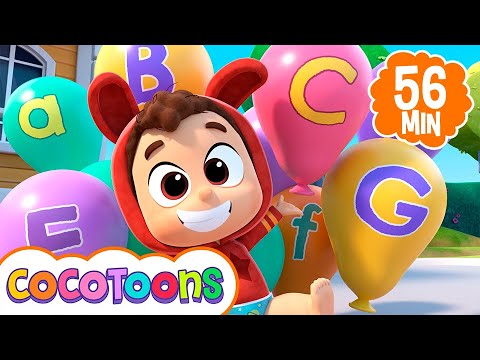 Vamos aprender o ABC e mais música infantil de Lea e Pop em português | Cocotoons Brasil