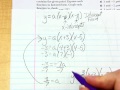 Writing Quadratic Equations from X-Intercepts and Points