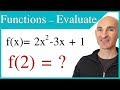 Evaluating Functions and Function Notation